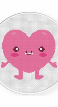 Daily Cross Stitch - Heart Smiles