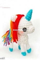 Adorably Kawaii - Amanda Maciel - Rainbow Unicorn Amigurumi Pattern