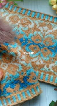 my colourwork hat and coul - Sky
