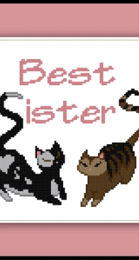 Cross Stitch Quest - Cat Sisters - free