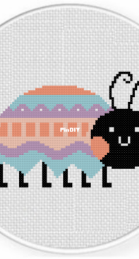 Daily Cross Stitch - Easter Ladybug