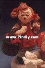 Crochet Catalog 87D2 - Barbara Anderson - Crochet Collectibles - Girl with Apples - Russian Translated