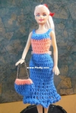 Maguinda Bolsón - Maria dress and bag set for dolls