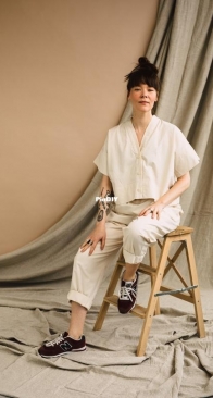 Zero Waste Cropped Shirt - Birgitta Helmersson