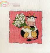 Margaret Sherry - Cow & Flowers