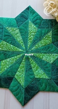 Embroidery Weekly - ITH - Quilted Star Table Topper - Machine Embroidery