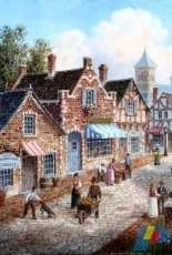 HAED HAEDPL 187 A Nice Day In Old Town by Dennis Patrick Lewan