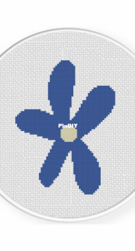 Daily Cross Stitch - Groovy Flower