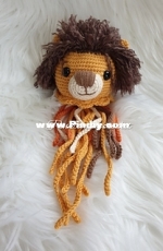 Pink tomato crochet - Josephine Laurin - Jelly Friends - Jelly Lion