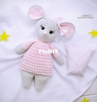 Sophie and Co - Anastasia Vohmina - Anastasiya Vokhmina -  Mouse Warming Pillow - Russian