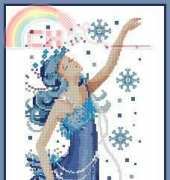 Blue Fairy from Вишиті картини Embroidered Paintings 120 2014 XSD