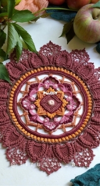 Firussa_art - Anastassia Bondarenko - Анастасия Бондаренко - Ruby Doily - Салфетка Руби - Russian