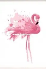 Pattern Art Collection - Easy Pink Flamingo