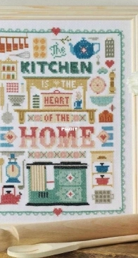 Cosy Charm - Kitchen Sampler by Emma Congdon from Cross Stitch Crazy 185 PCS + XSD