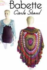 Gourmet Crochet - Carolyn Christmas Designs - Carolyn Christmas - Babette Circle Shawl