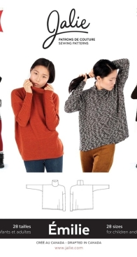 Jalie Patterns - 3896 - Emilie - Sizes 2-13, 2-24 - French, English