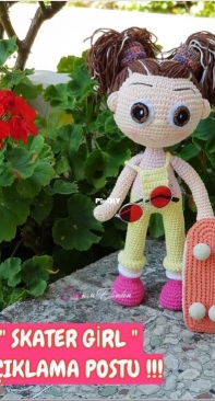cucuhand made  - skater girl - Turkish pattern