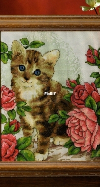 Petals and Purrs by Maria Diaz from Cross Stitch Collection 130 XSD