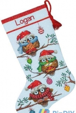 Dimensions 70-08951 - Holiday Hooties Stocking
