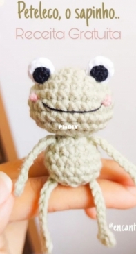 Encantos Croche - Thaís Alves -  Peteleco The Frog - Peteleco o Sapinho - Portuguese - Free