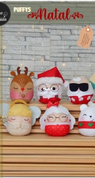 Feltro em Duas - Dani Schick - Christmas Puffys Vol. 2 -  Puffys de Natal Vol.2 - Portuguese