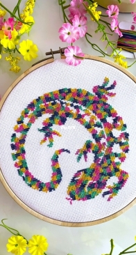 CrossStitchingForFun - Variegated Salamander