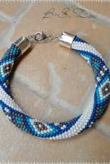 Bead crochet bracelet 4.