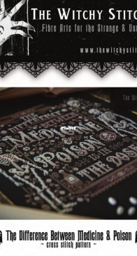 The Witchy Stitcher - The Difference Between Medicine and Poison PCS + XSD