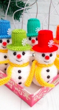 Snowman- Amigurumi Christmas New Year - by Zabelina