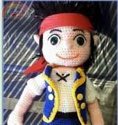 Amigurumi frikis - Silvia R - Jake and the pirates- Spanish