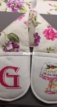double oven glove/guanto forno doppio
