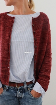 The Purl Code Cardigan by Isabell Kraemer - German, English, Danish, French, Italian, Portuguese, Spanish - Updated