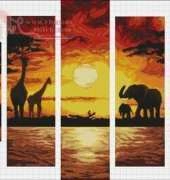Albina K_Polyptych_African Animals