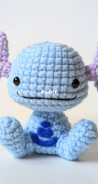 Wooper Crochet Amigurumi - SirPurlGrey - English