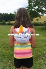 Crazy 4 Crochet Momma - Furls Crochet - Miranda Nippert - Unicorn Backpack