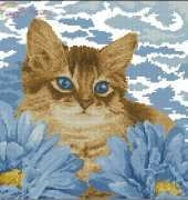 Cross-stitch 113/23-26 Blue Eye Cat