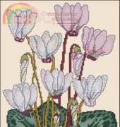 Stitch World X-Stitch HD97-2454 Cyclamen
