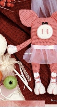 Cozy Puppet - Oksana Zibnitskaya - Piggy - Оксана Зибницкая - Хрюша - Russian