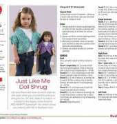 Coats & Clark Red Heart LW 3146 Just Like Me Doll Shrug by Tammy Hildebrand