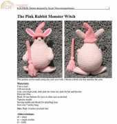 K and J Dolls - Sayjai Thawornsupacharoen - Pink Rabbit Monster Witch