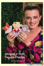 Boutique do Feltro-Little Prince Bookmark by Fernanda Lacerda-Portuguese-Free