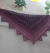 Pythagoras Triangle Shawl by Orla Howard-English