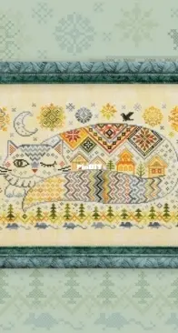OwlForest Embroidery - Bayun Cat