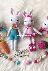Hobi Hanem - Özge Nalbantoglu - Strawberry Ballerina Bunny Newborn Set - Turkish