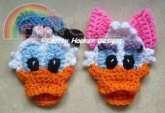 Knotty Hooker Designs - Donald and Daisy Appliques - English