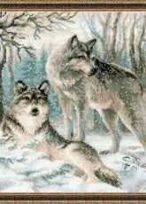 Riolis 1393 Pair of Wolves