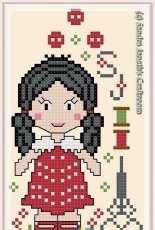 Sandra Janeths Craftroom SJSC - PX0009 - Sandreli y su Vestido Rojo