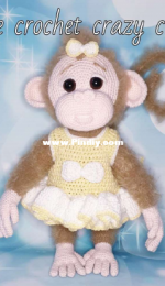 The Crochet Crazy Crew - Tracey Denise - Bo-Bo the Monkey