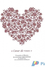 Cousette et Dinette  "Coeur de roses"