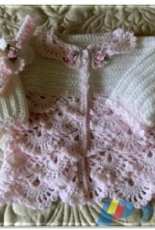 Sugar Toe Babies - Annette Sanko - Springtime Petals Sweater and Headband